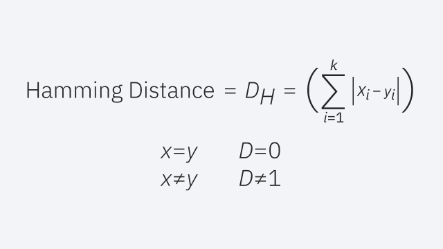 Hamming distance