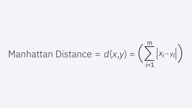 Manhattan distance